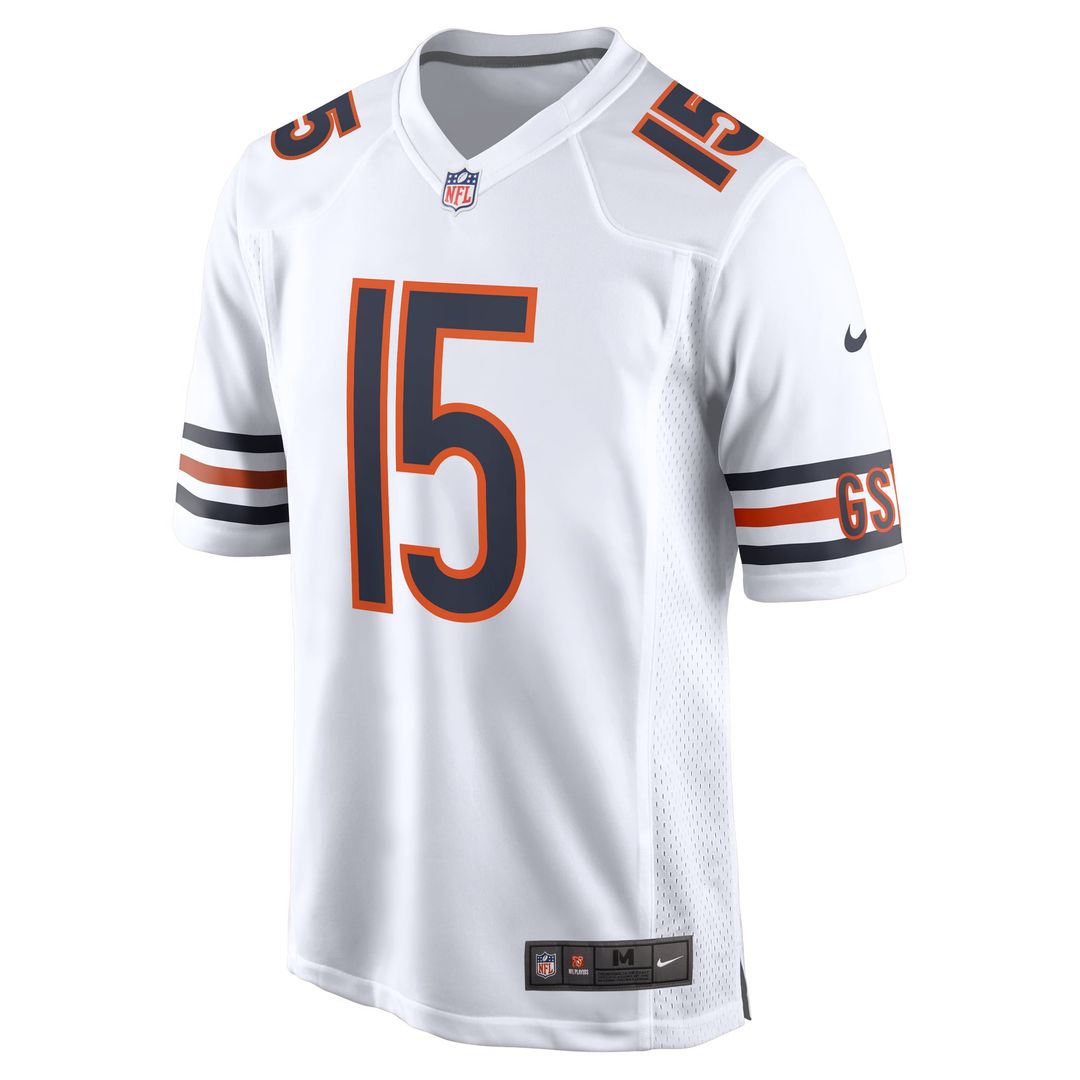 Chicago Bears Rome Odunze White Game Jersey