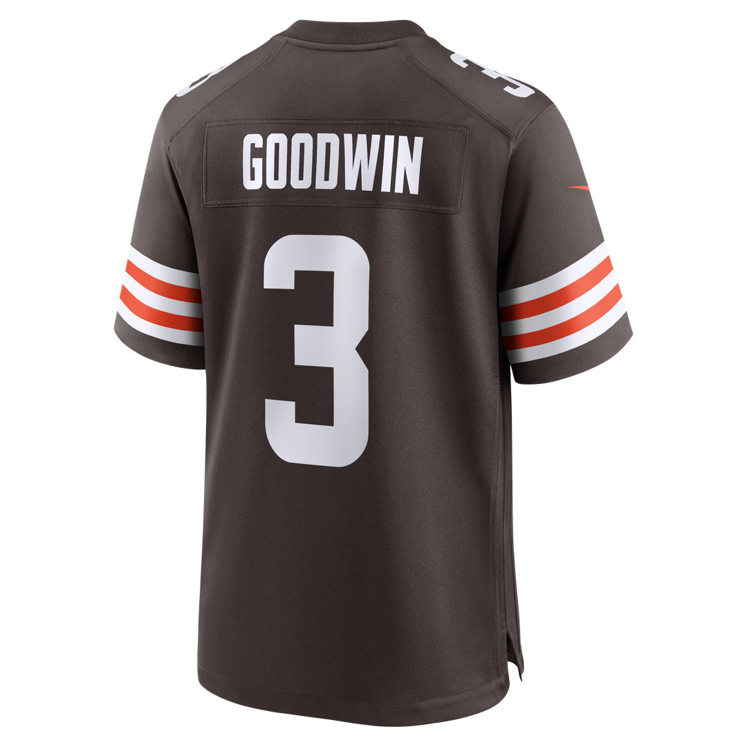 Cleveland Browns Marquise Goodwin Brown Team Game Jersey