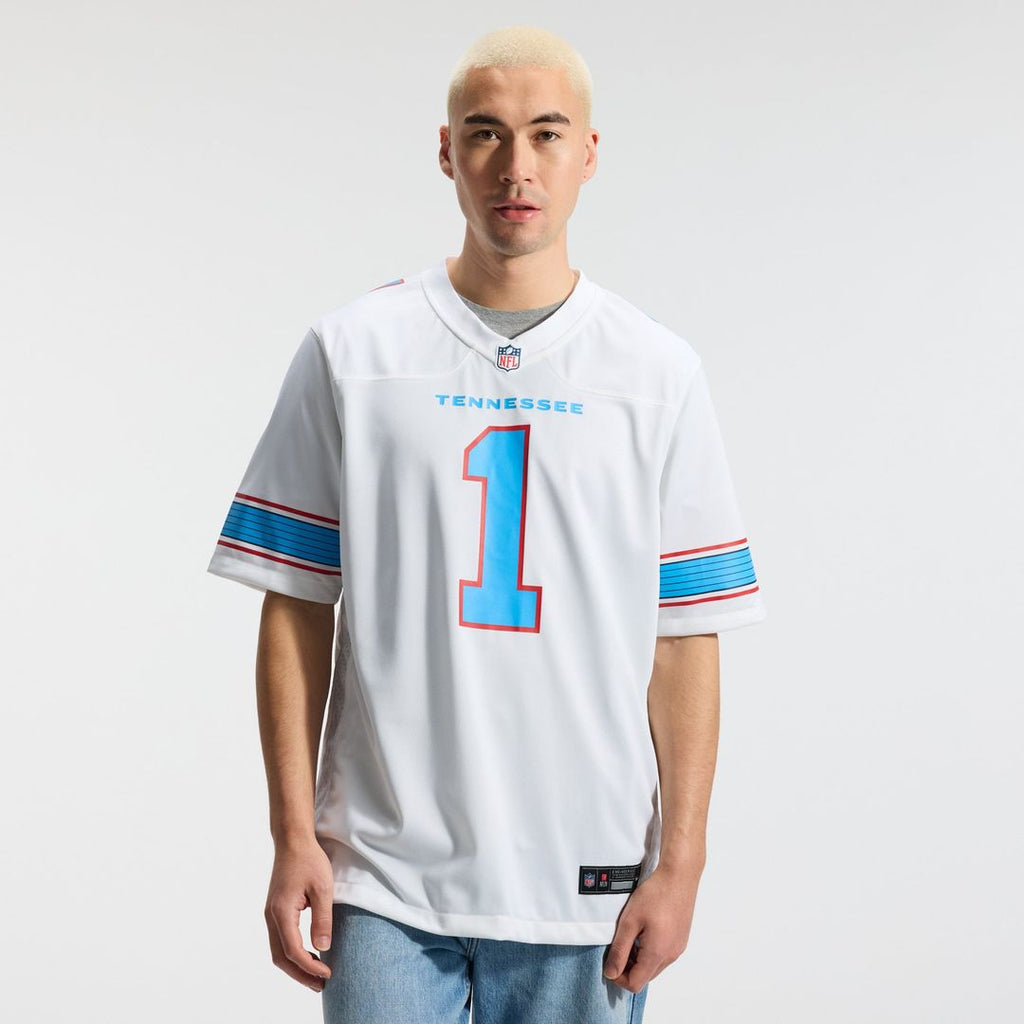 Tennessee Titans Cameron Ward Light Blue Game Jersey