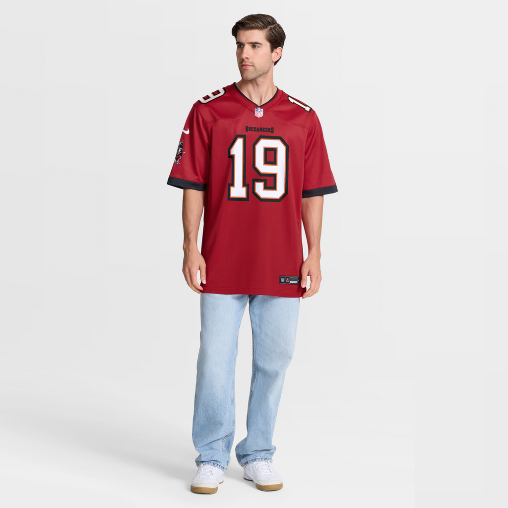 Tampa Bay Buccaneers Keyshawn Johnson Red Game Retired Player Jersey
