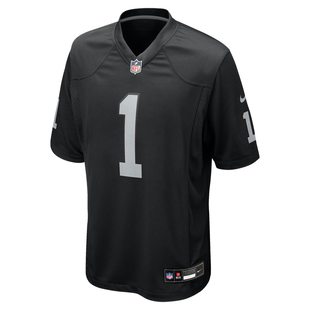 Las Vegas Raiders Number 1 Groom Black Game Jersey