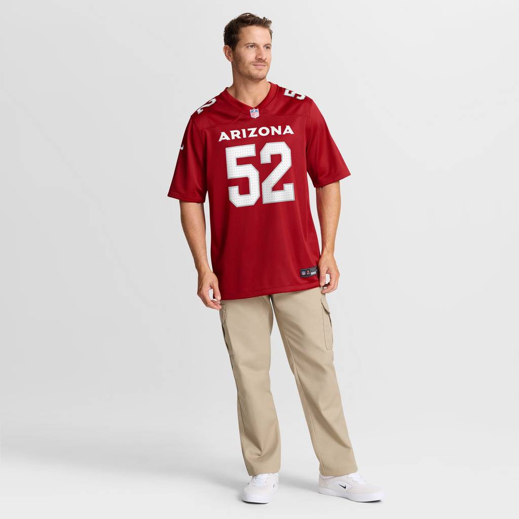 Arizona Cardinals Jordan Burch Cardinal Team Game Jersey