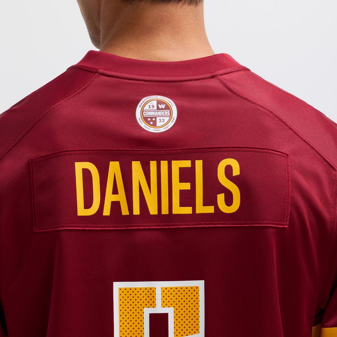 Washington Commanders Jayden Daniels Black Alternate Game Player Jersey