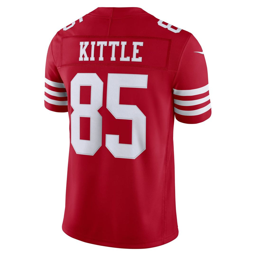 San Francisco 49ers George Kittle Scarlet Team Vapor F.U.S.E. Stitched Limited Jersey
