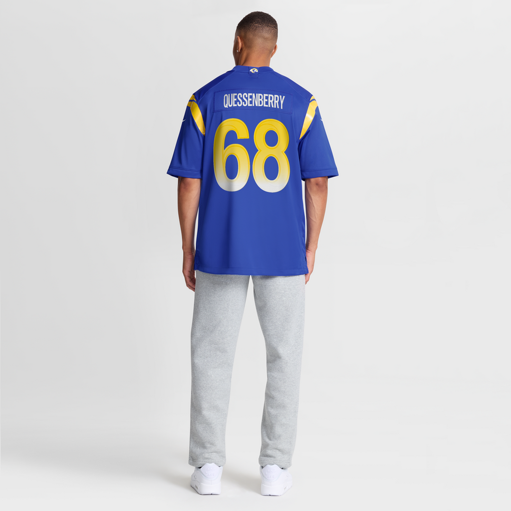 Los Angeles Rams David Quessenberry Royal Team Game Jersey
