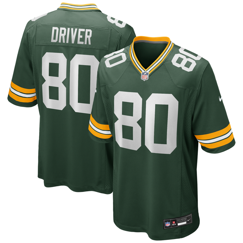 Green Bay Packers Donald Driver Green Game Retired Player Jersey