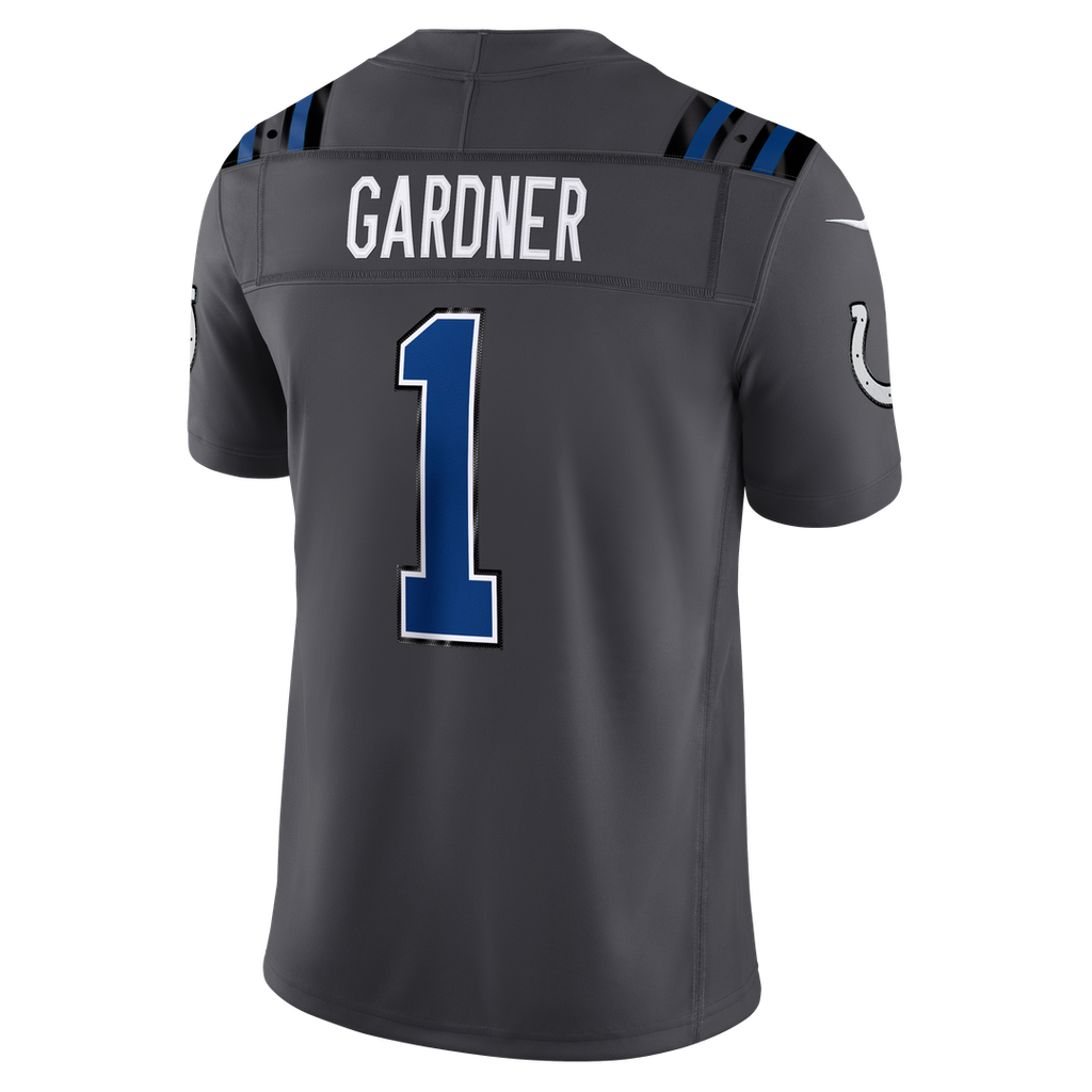 Indianapolis Colts Ahmad Sauce Gardner Anthracite 2026 Rivalries Collection Stitched Limited Jersey
