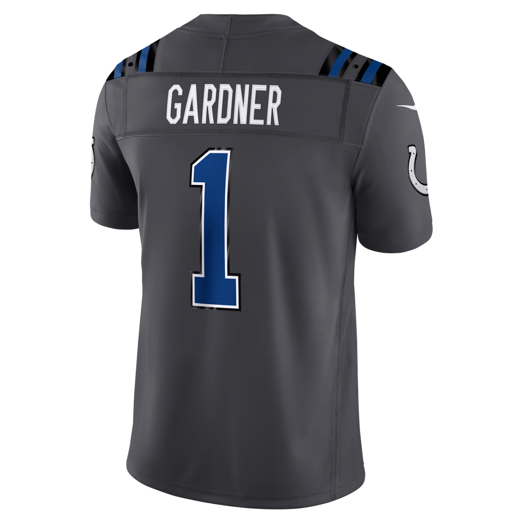 Indianapolis Colts Ahmad Sauce Gardner Anthracite 2026 Rivalries Collection Stitched Limited Jersey
