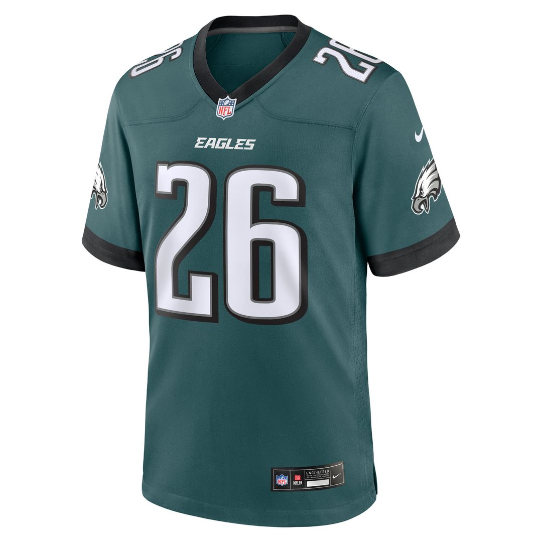 Philadelphia Eagles Saquon Barkley Black Alternate Game Jersey