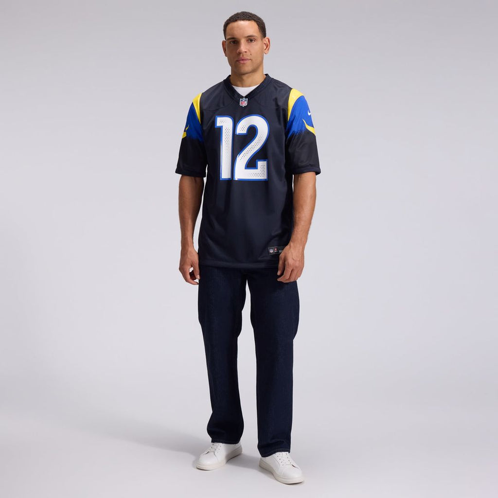 Los Angeles Rams Puka Nacua Dark Blue Rivalries Collection Game Jersey