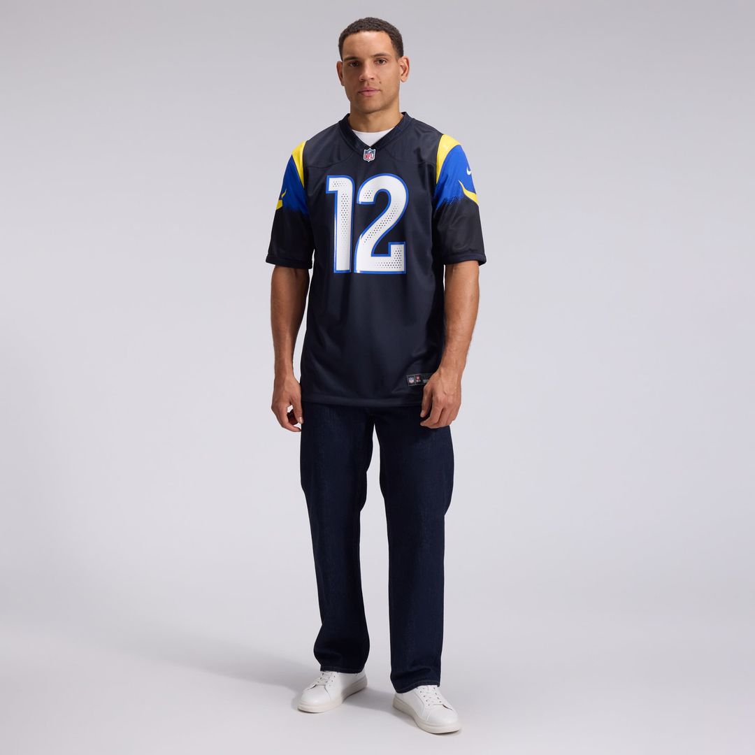 Los Angeles Rams Puka Nacua Dark Blue Rivalries Collection Game Jersey
