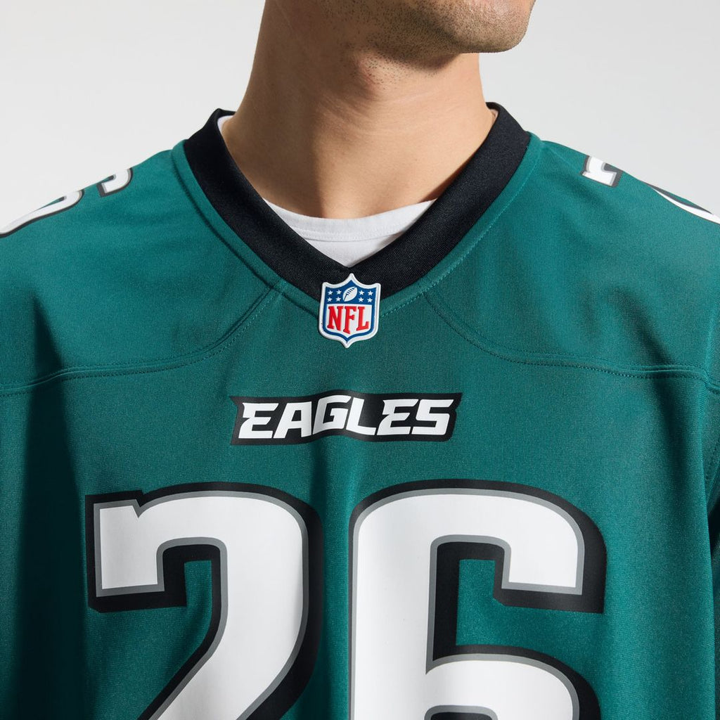 Philadelphia Eagles Saquon Barkley Midnight Green Team Game Jersey