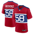 New York Giants Bobby Okereke Century Red Alternate Player Game Jersey