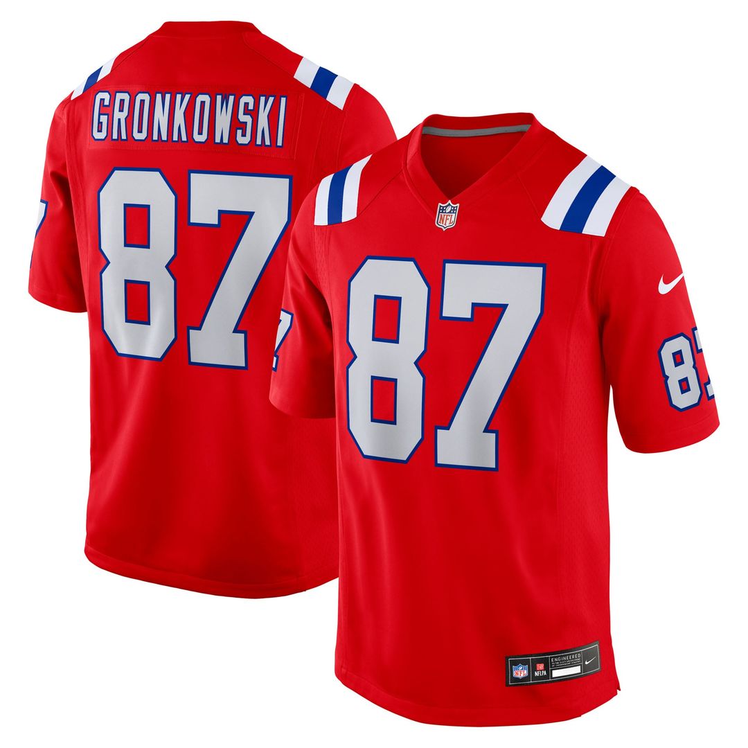 New England Patriots Rob Gronkowski Navy Team Retired Player Game Jersey