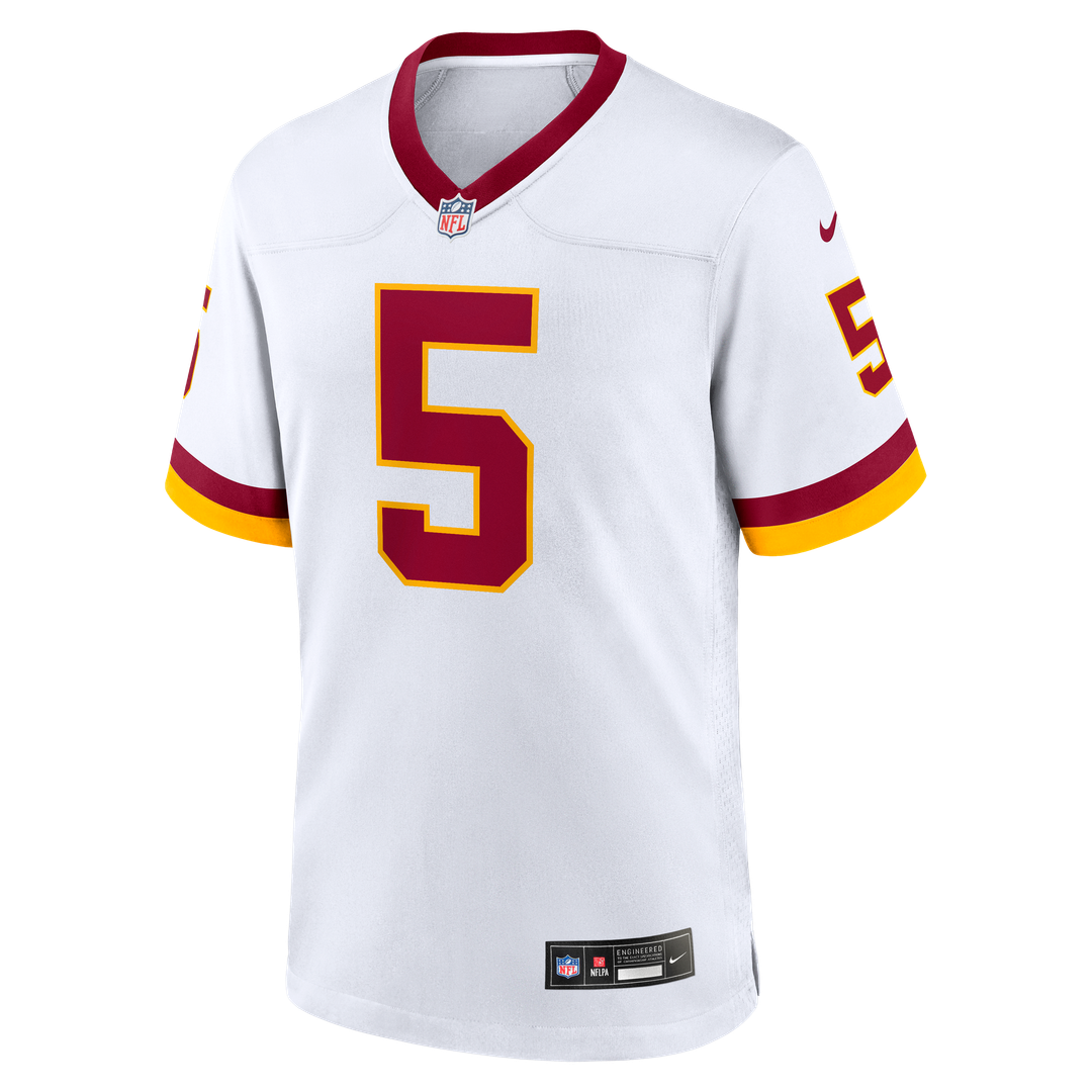 Washington Commanders Jayden Daniels White Game Super Bowl Era Jersey