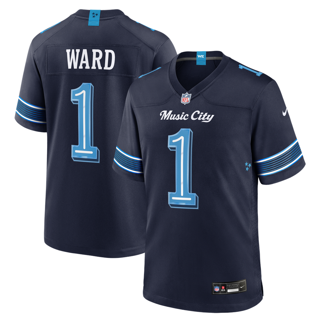 Tennessee Titans Cameron Ward Navy 2026 Rivalries Collection Game Jersey