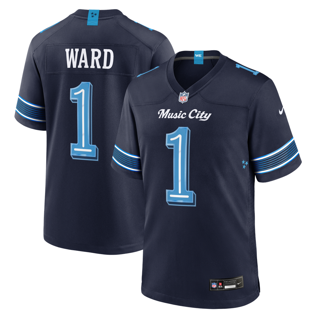 Tennessee Titans Cameron Ward Navy 2026 Rivalries Collection Game Jersey