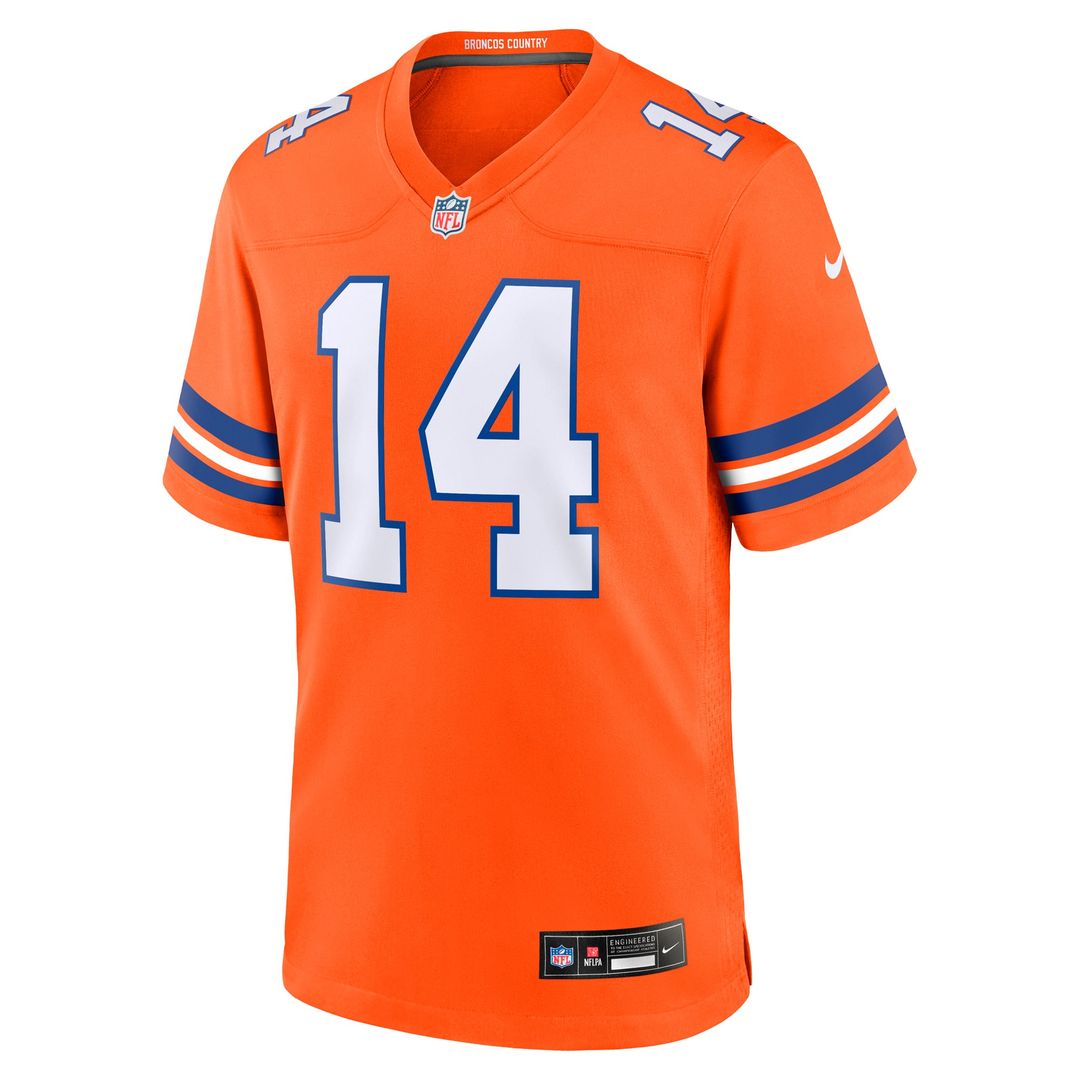 Denver Broncos Courtland Sutton Orange Alternate Game Jersey