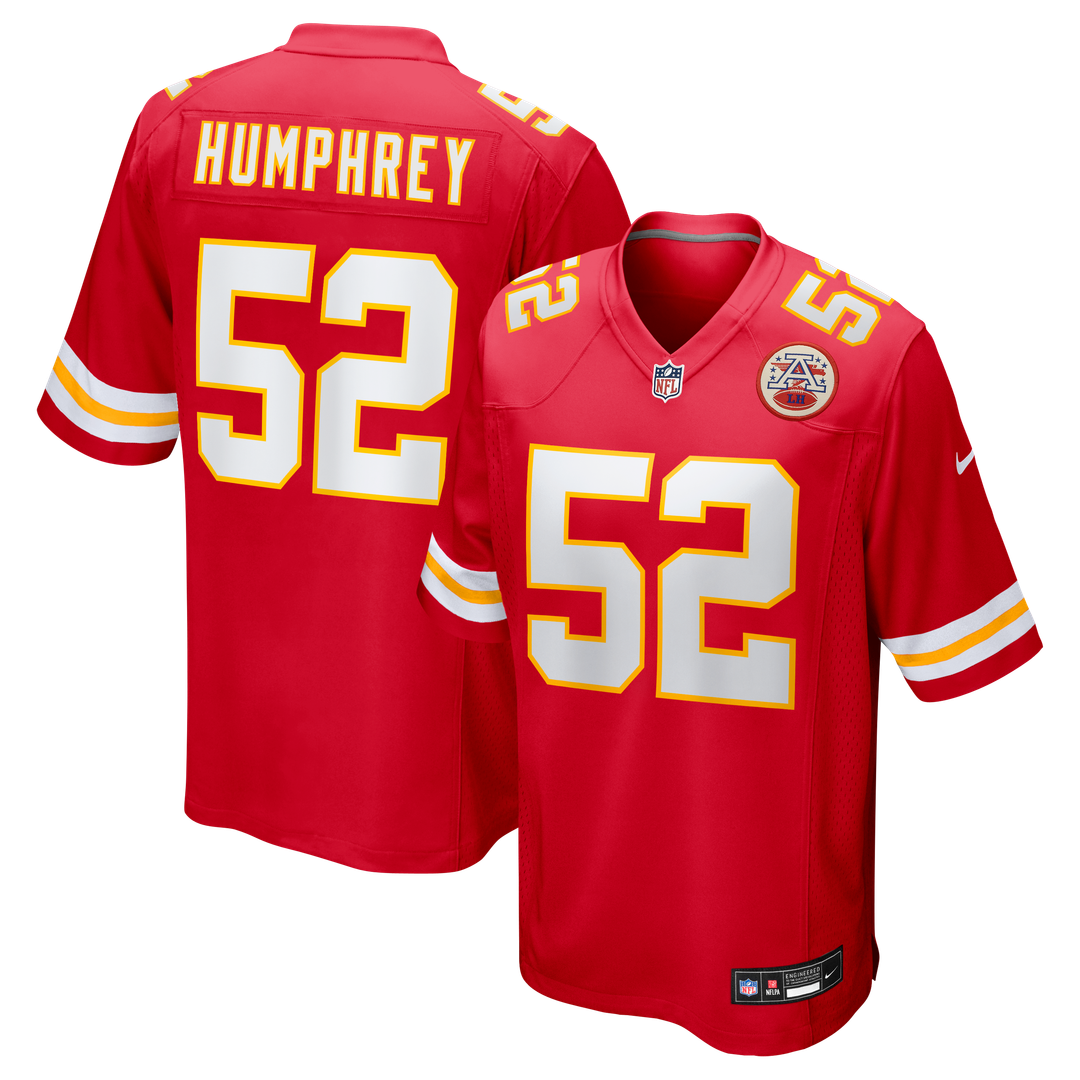 Kansas City Chiefs Creed Humphrey Red Game Jersey