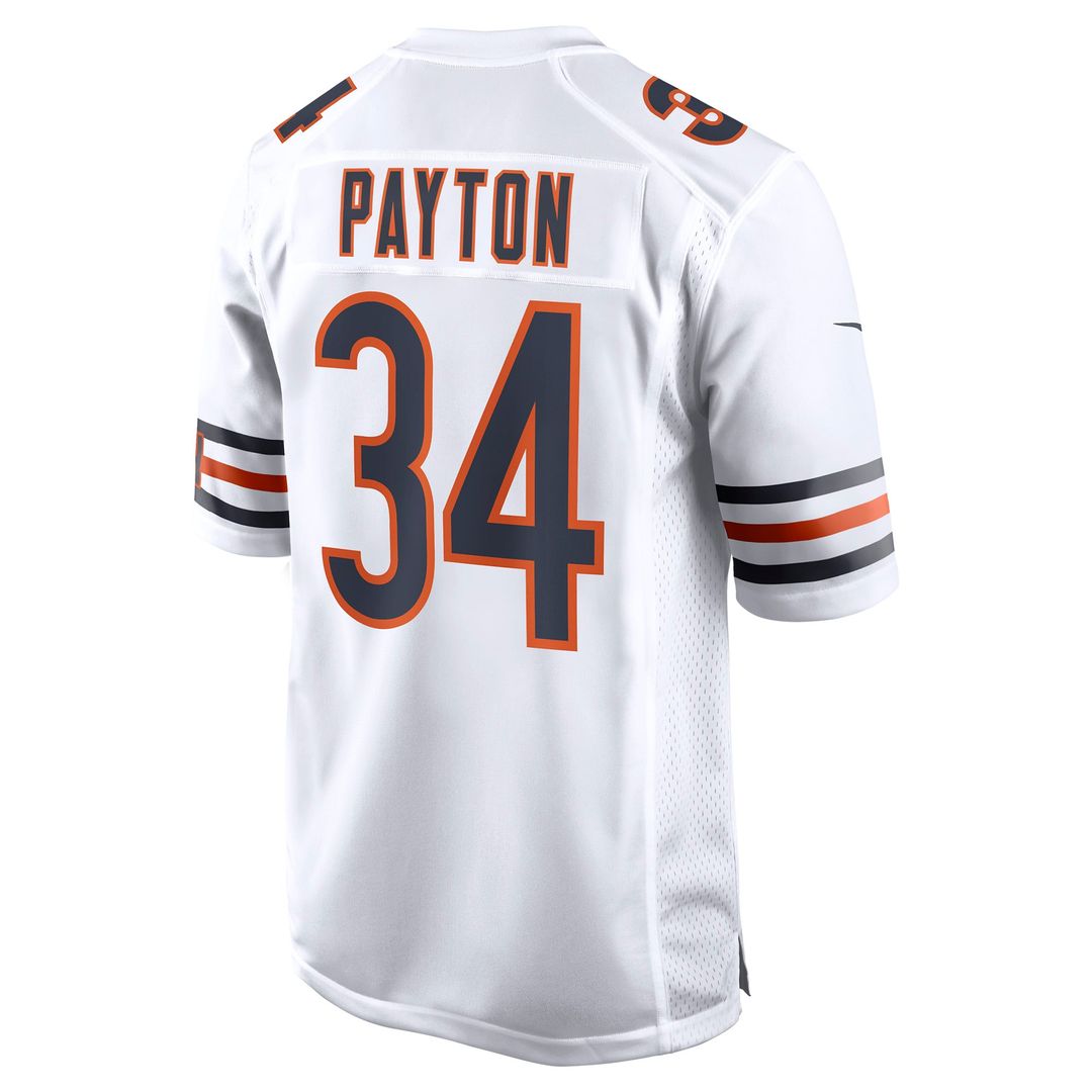 Chicago Bears Walter Payton White Retired Player Away Game Jersey
