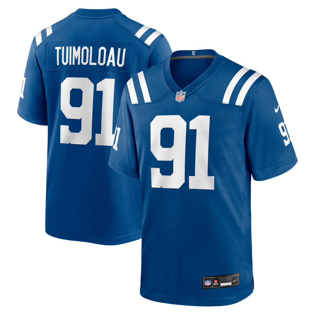 Indianapolis Colts JT Tuimoloau Royal Team Game Jersey