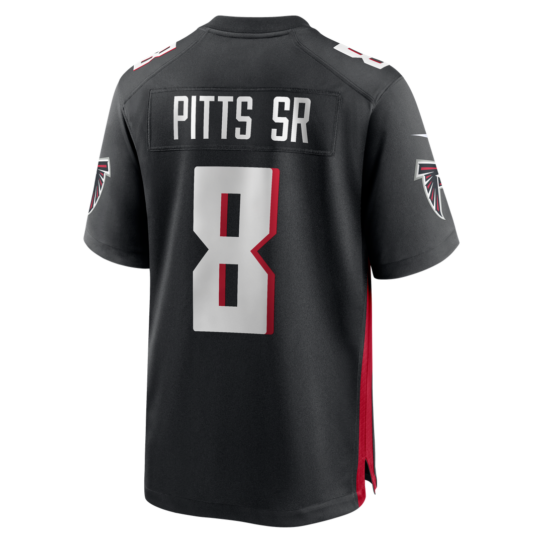 Atlanta Falcons Kyle Pitts Sr. Black Team Game Jersey