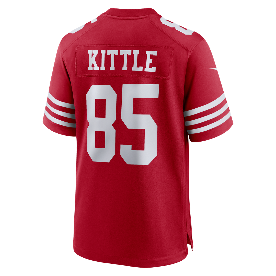 San Francisco 49ers George Kittle Scarlet 80th Anniversary Game Jersey