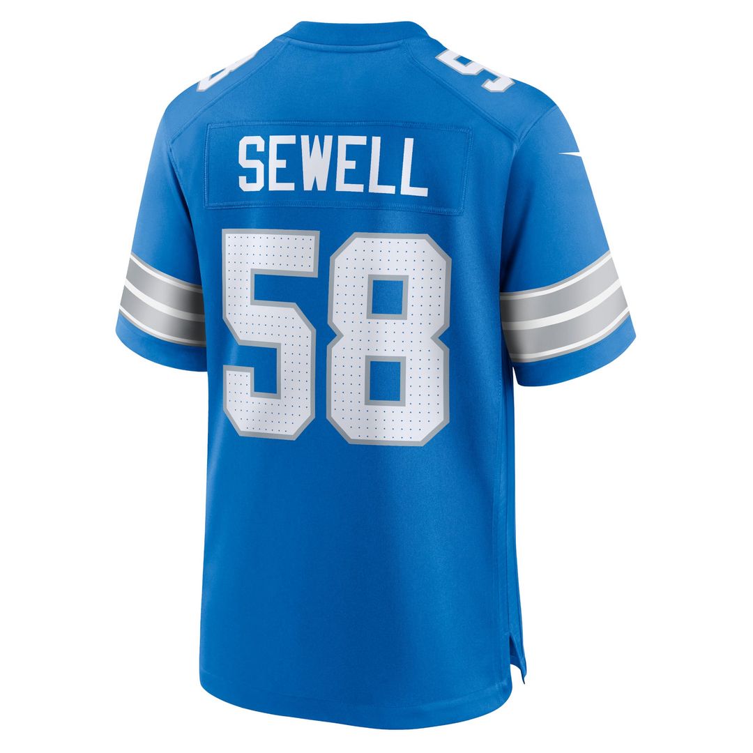 Detroit Lions Penei Sewell White Game Jersey