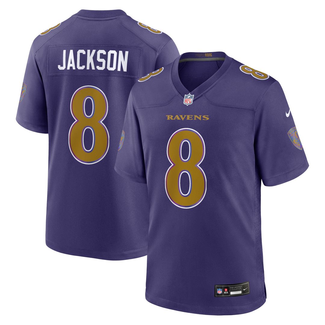 Baltimore Ravens Lamar Jackson White Game Jersey
