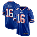 Buffalo Bills Tyler Bass Royal Team Game Jersey