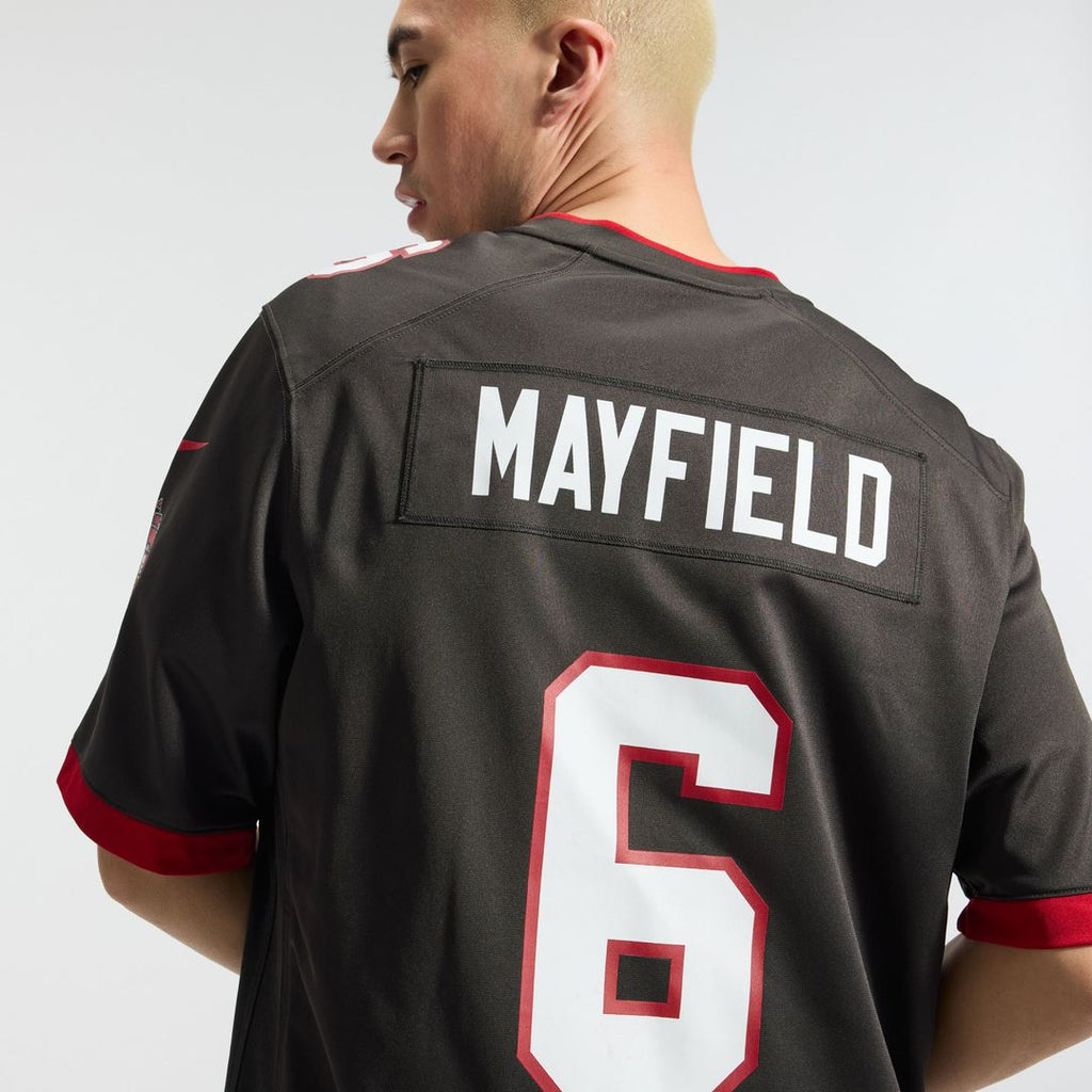 Tampa Bay Buccaneers Baker Mayfield Pewter Alternate Game Player Jersey