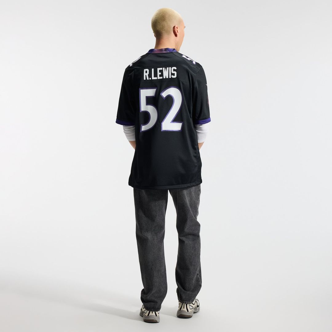 Baltimore Ravens Ray Lewis Black Alternate Retired Player Game Jersey