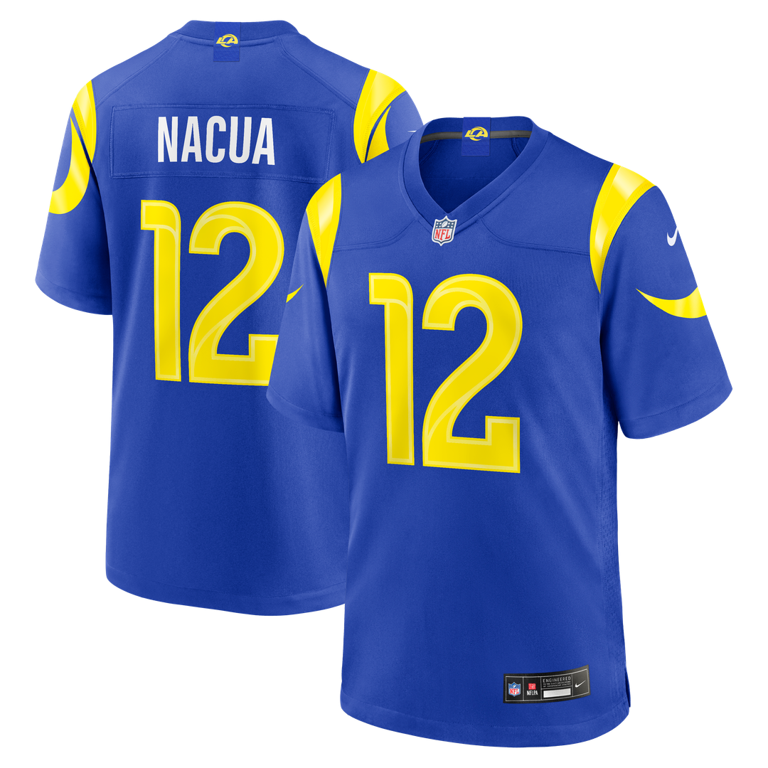 Los Angeles Rams Puka Nacua White White Game Player Jersey
