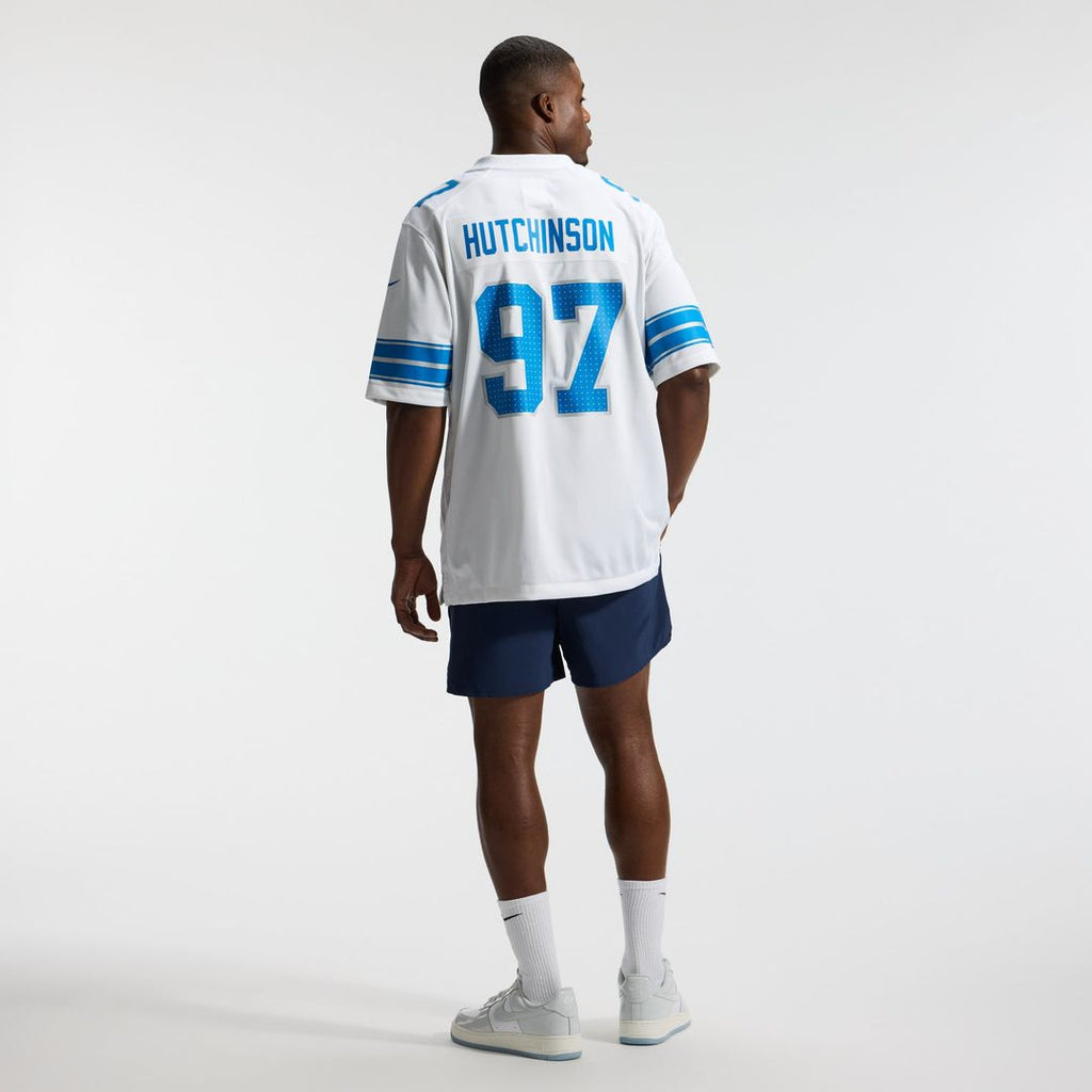 Detroit Lions Aidan Hutchinson Blue Game Jersey