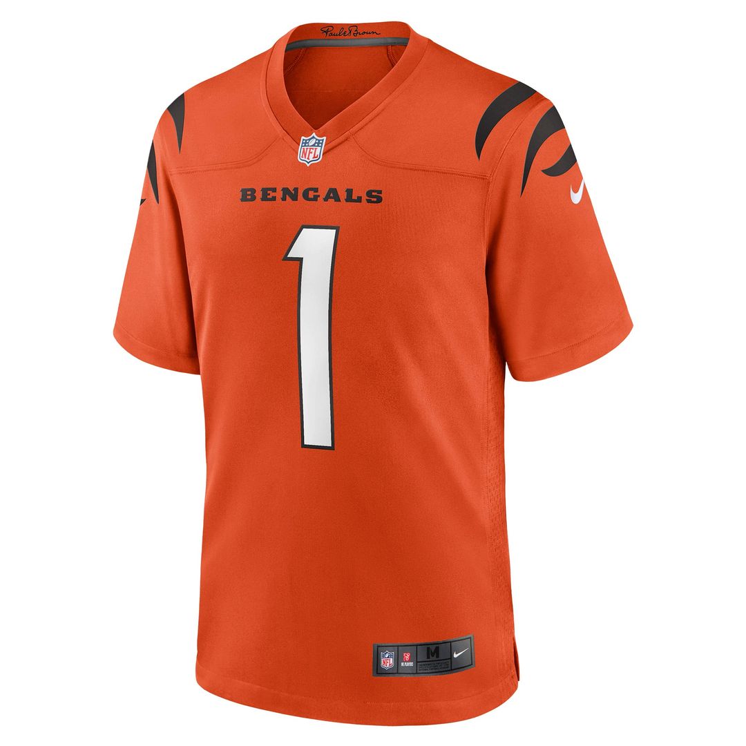 Cincinnati Bengals Ja'Marr Chase Black Game Jersey