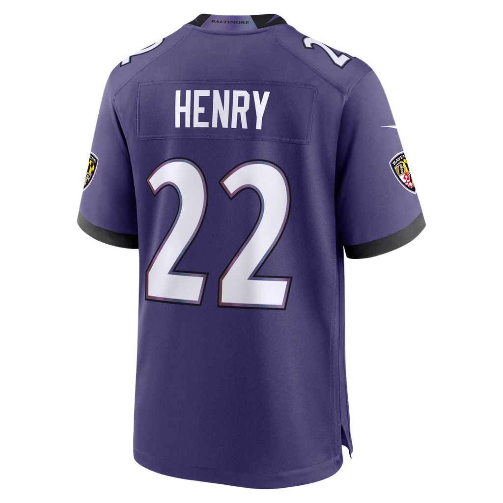 Baltimore Ravens Derrick Henry Purple Team Game Jersey