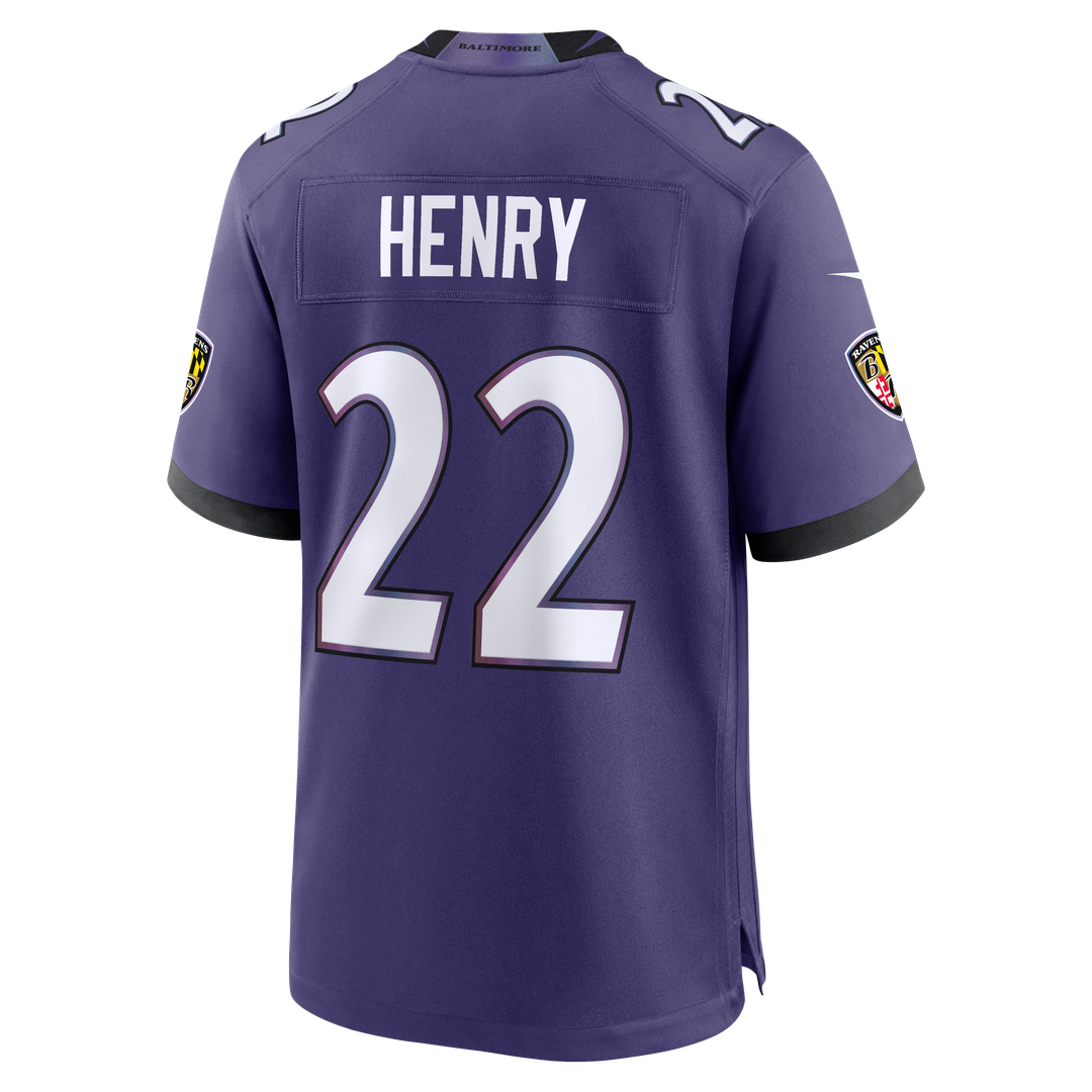 Baltimore Ravens Derrick Henry Purple Team Game Jersey