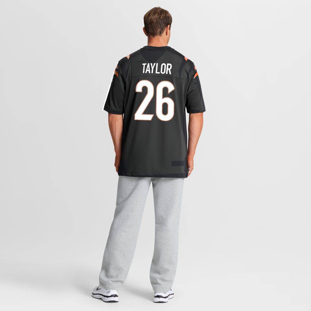 Cincinnati Bengals Ja'Sir Taylor Black Team Game Jersey