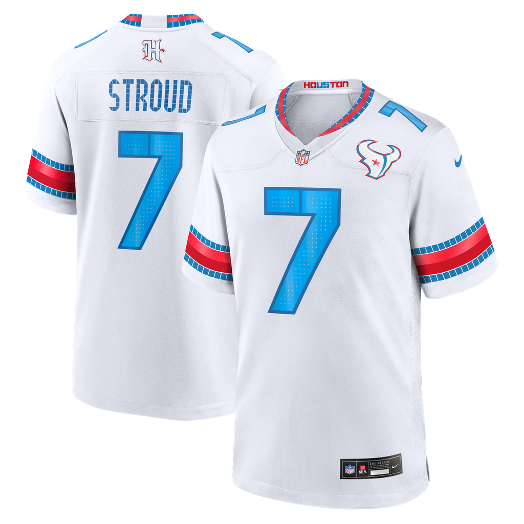 Houston Texans C.J. Stroud White 2026 Rivalries Collection Game Jersey