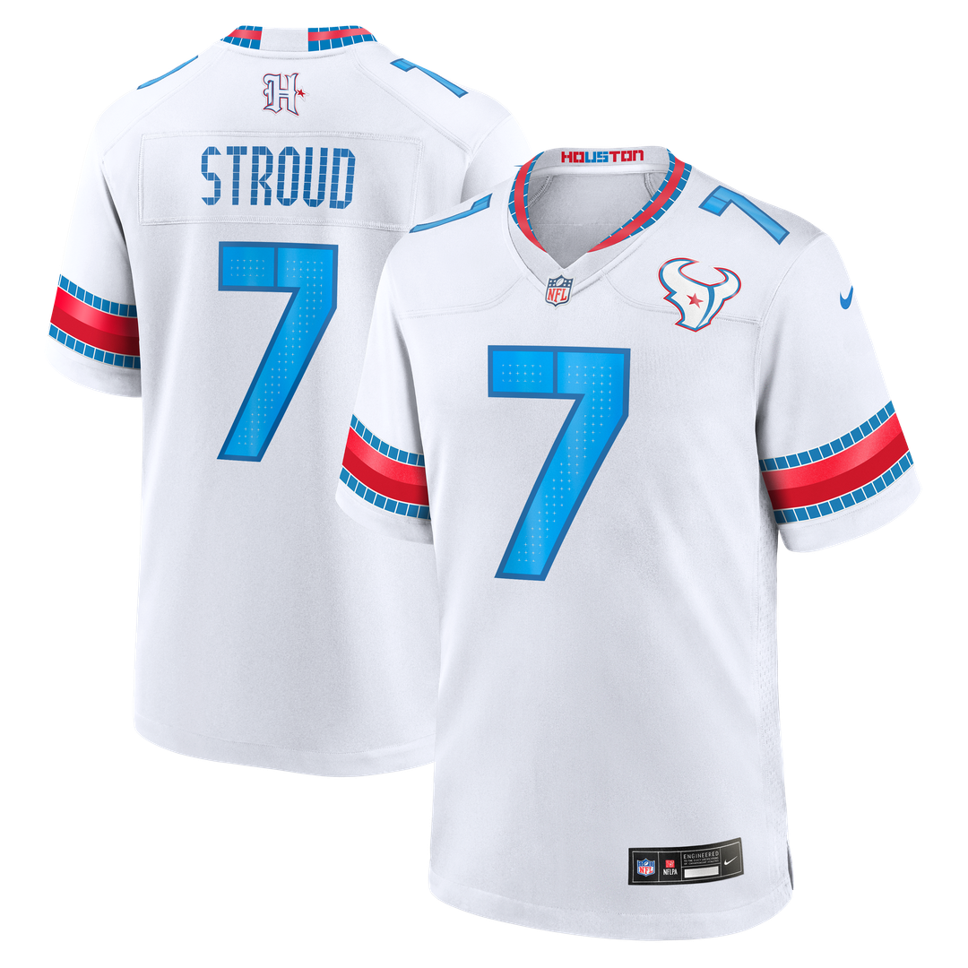 Houston Texans C.J. Stroud White 2026 Rivalries Collection Game Jersey