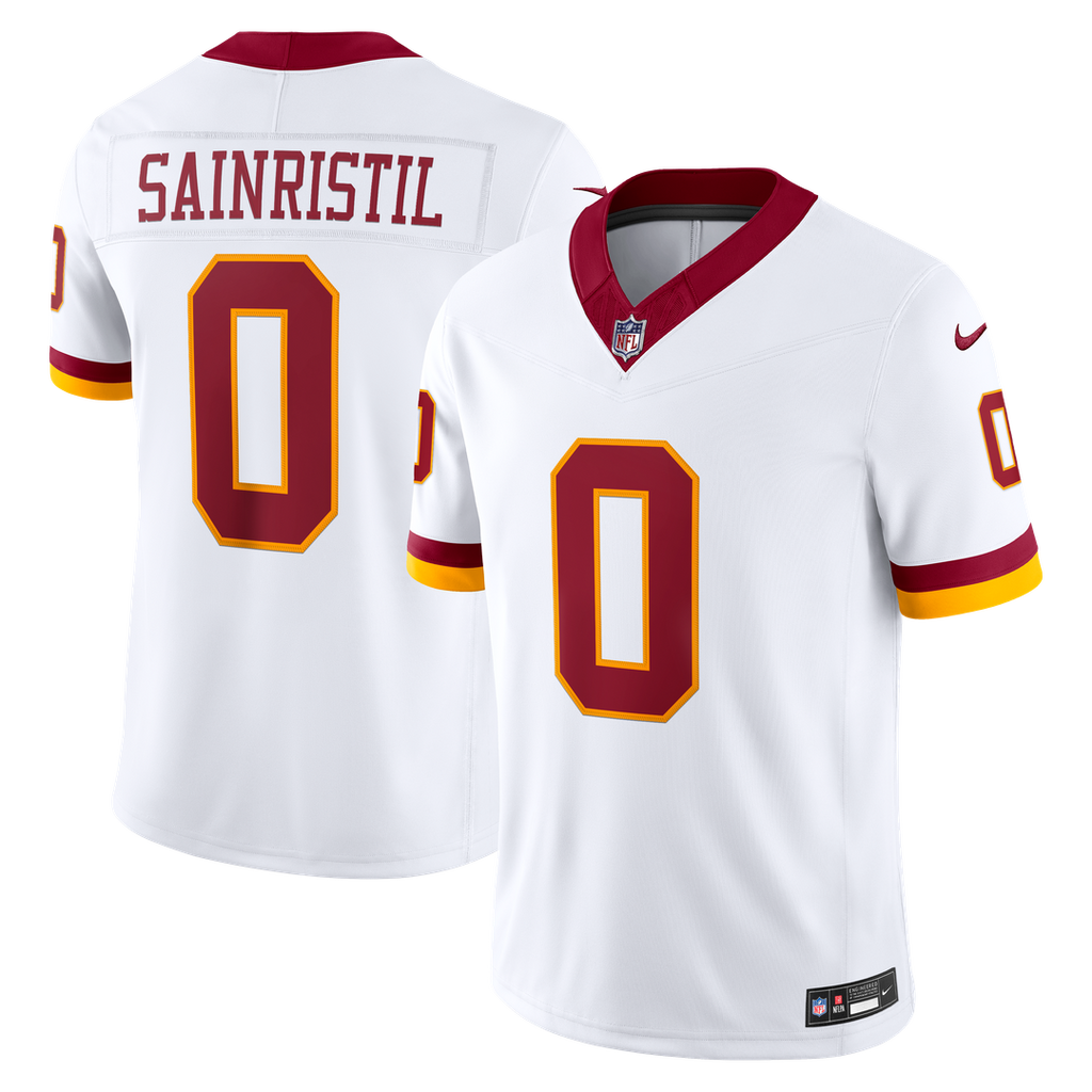 Washington Commanders Mike Sainristil White Vapor F.U.S.E. Stitched Limited Jersey
