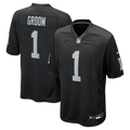 Las Vegas Raiders Number 1 Groom Black Game Jersey