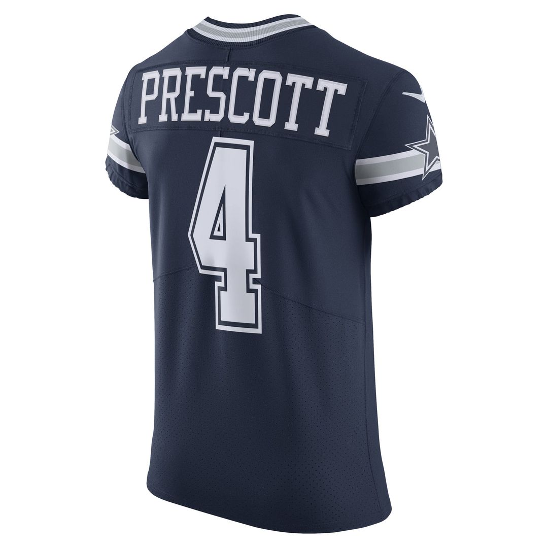 Dallas Cowboys Dak Prescott Navy Vapor Elite Player Team Jersey