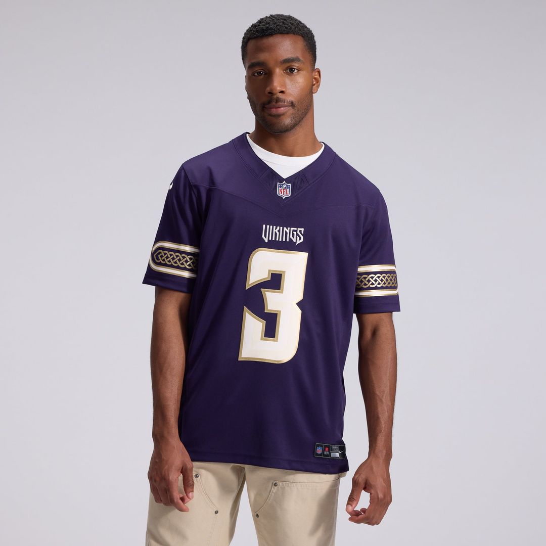 Minnesota Vikings Jordan Addison Purple 2026 Rivalries Collection Stitched Limited Jersey