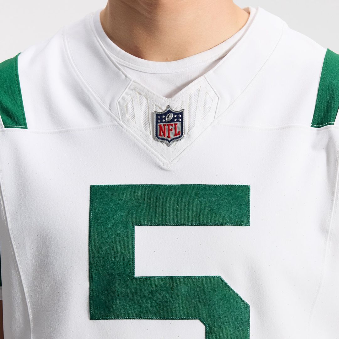 New York Jets Garrett Wilson White Classic Alternate Vapor F.U.S.E. Elite Jersey