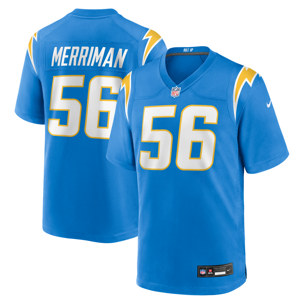 Los Angeles Chargers Shawne Merriman Powder Blue Game Retired Player Jersey