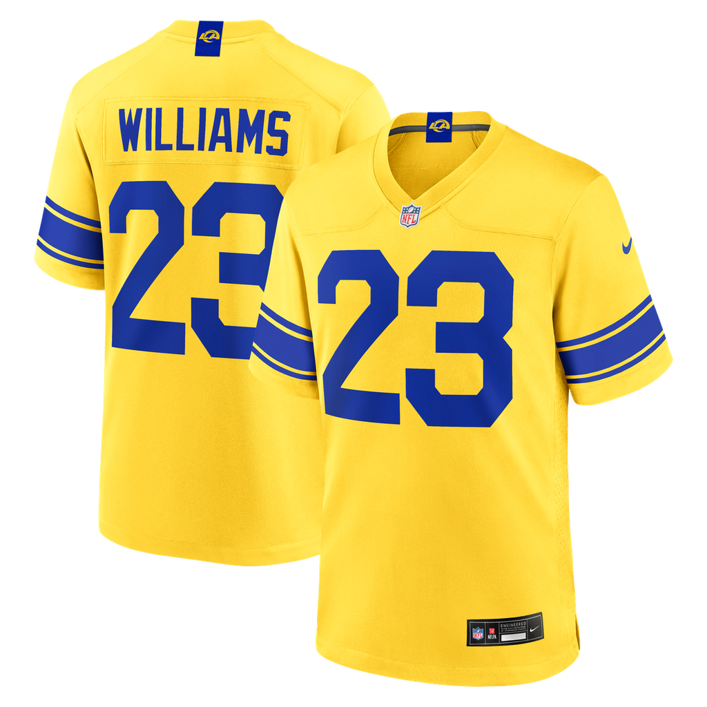 Los Angeles Rams Kyren Williams Classic Sol Game Jersey