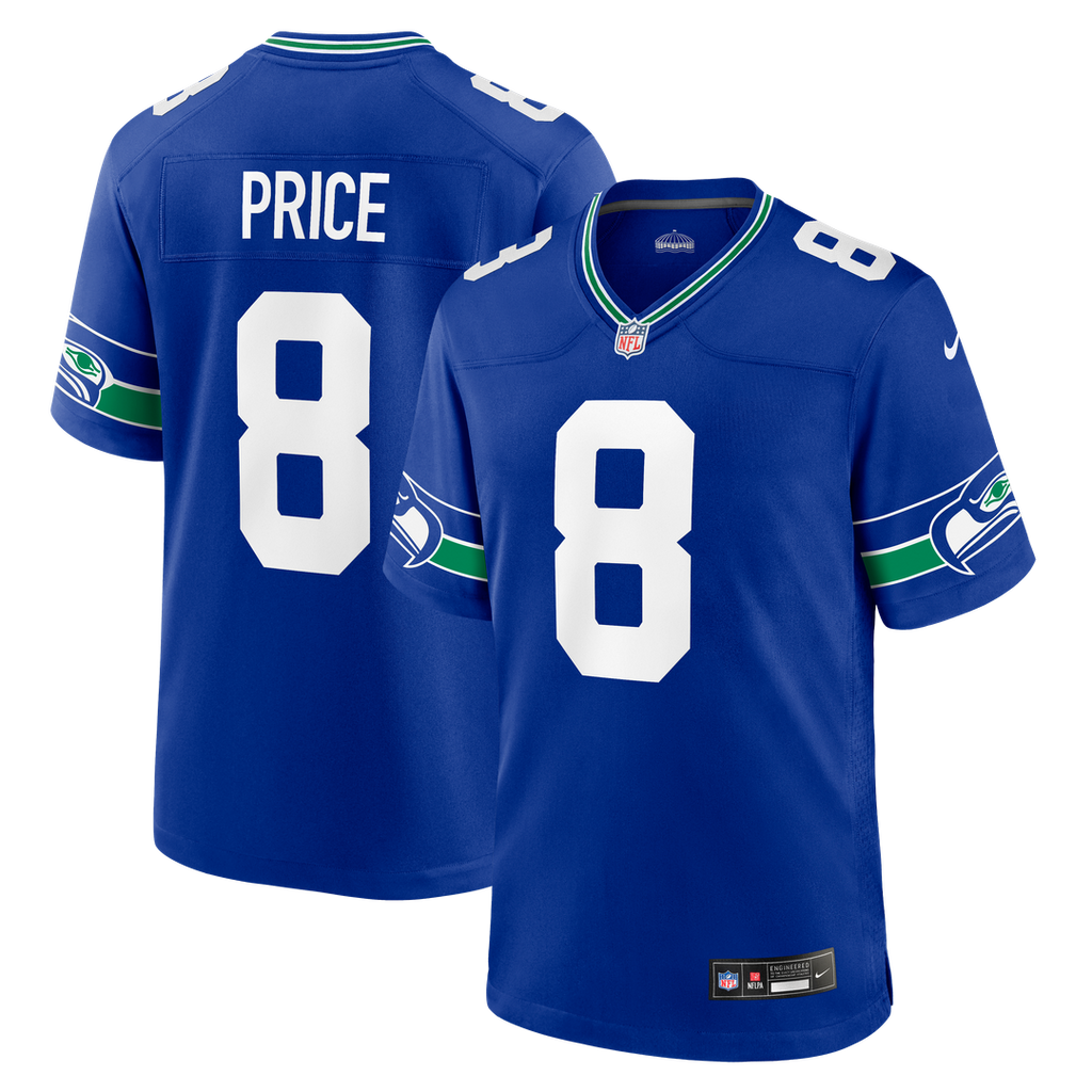 Seattle Seahawks Jadarian Price Royal Alternate Game Jersey