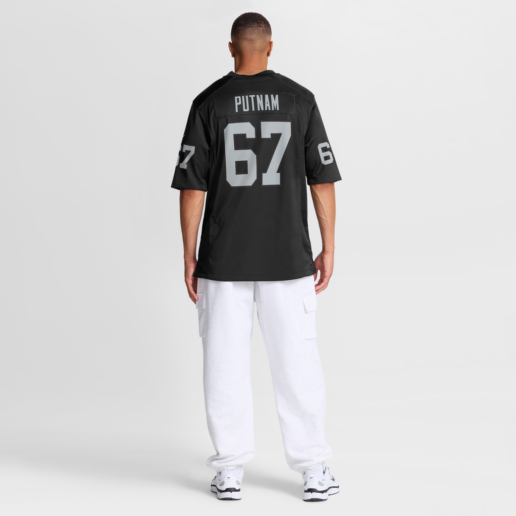 Las Vegas Raiders Will Putnam Black Team Game Jersey