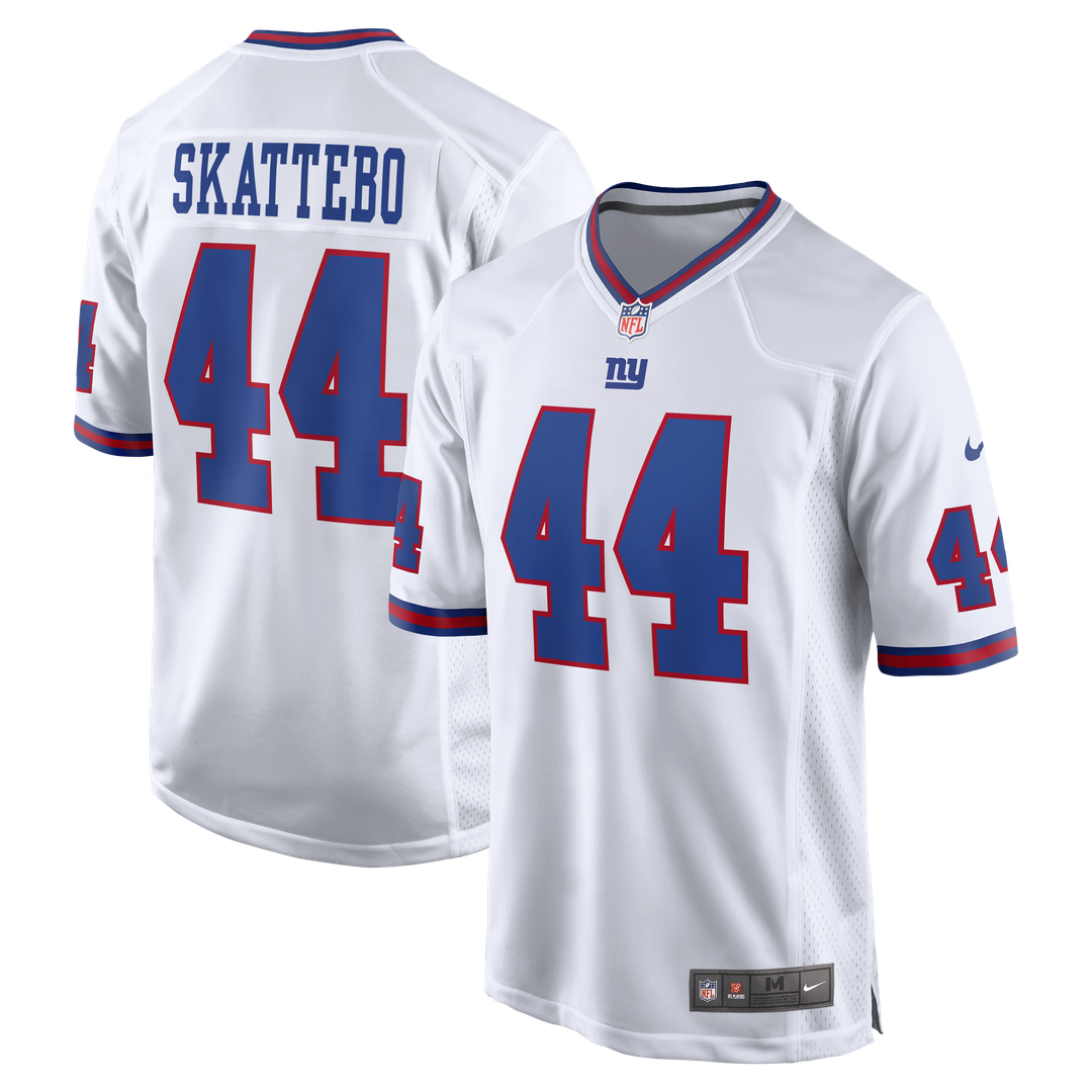 New York Giants Cam Skattebo White Alternate Vintage White Game Jersey